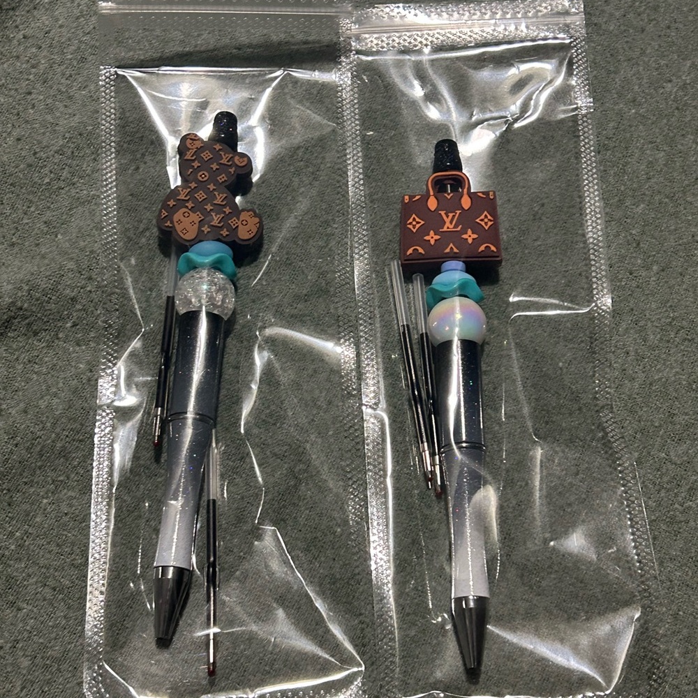 Designer Brand Logo Ballpoint Pens (set of 2)